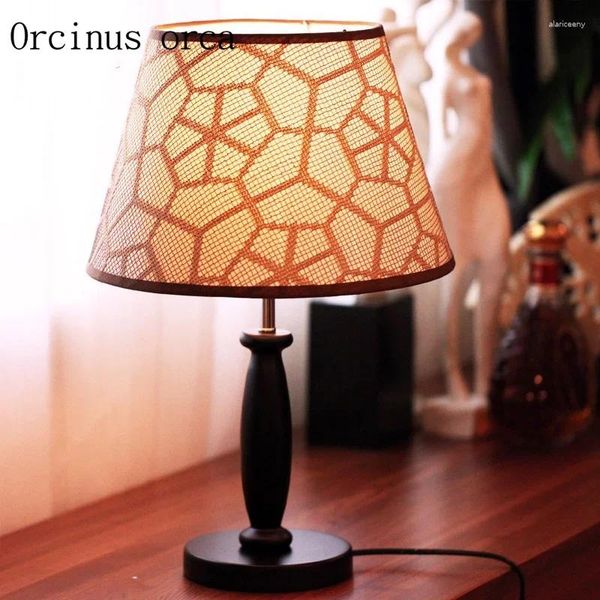Lamps Modern Table Minimalist Wood Desk Lamp Creative Bedroom Bedside Decorative Cloth
Lamps Modern Table Minimalist Wood Desk Lamp Creative Bedroom Bedside Decorative Cloth