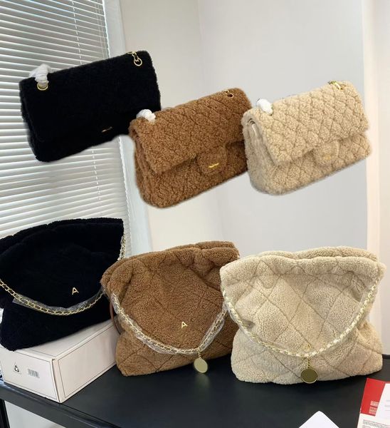Designer Womens Terry Shoulder Bags Handbags Stylish Lady Crossbody Bags Winter Elegant Plush Shopping Bag Women Handbag Purses Wallets with box, Black
Designer Womens Terry Shoulder Bags Handbags Stylish Lady Crossbody Bags Winter Elegant Plush Shopping Bag Women Handbag Purses Wallets with box, Black