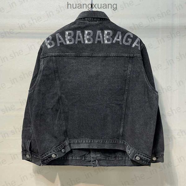 designer mens denim jacket woman casual loose jackets classic wash rhinestone outerwear autumn sun protection coat 23fw, Black;brown
designer mens denim jacket woman casual loose jackets classic wash rhinestone outerwear autumn sun protection coat 23fw, Black;brown