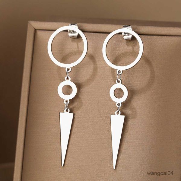 charm stainless steel earrings simple geometric circle inverted pendants fashion charms earrings for women jewelry party gift r230901, Golden
charm stainless steel earrings simple geometric circle inverted pendants fashion charms earrings for women jewelry party gift r230901, Golden
