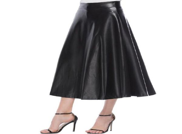 fashion women skirts solid color faux leather high waist zipper large swing long skirt5116740, Black
fashion women skirts solid color faux leather high waist zipper large swing long skirt5116740, Black