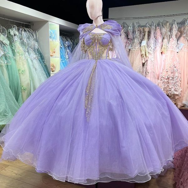 lavender shiny sweet 16 quinceanera dress off shoulder appliqued with cape ball gown princess party birthday dress vestidos de, Blue;red
lavender shiny sweet 16 quinceanera dress off shoulder appliqued with cape ball gown princess party birthday dress vestidos de, Blue;red