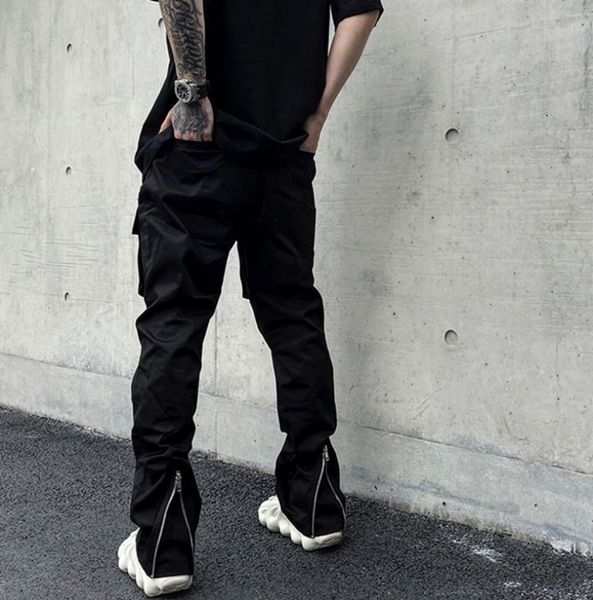 back ankle zipper pockets cargo pants for mens high street drawstring straight black overalls oversize loose casual trousers7148614
back ankle zipper pockets cargo pants for mens high street drawstring straight black overalls oversize loose casual trousers7148614