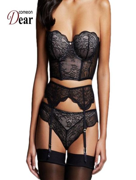 comeondear a80457 women 3 pcs plus size lingerie set with stockings lingerie lace set conjunto lenceria encaje jartiyer8720779, Red;black
comeondear a80457 women 3 pcs plus size lingerie set with stockings lingerie lace set conjunto lenceria encaje jartiyer8720779, Red;black