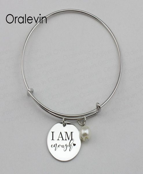 i am enough inspirational hand stamped engraved custom pendant charm wire expandable handmade bangle bracelet jewelry10pcslot 9134898, Golden;silver
i am enough inspirational hand stamped engraved custom pendant charm wire expandable handmade bangle bracelet jewelry10pcslot 9134898, Golden;silver