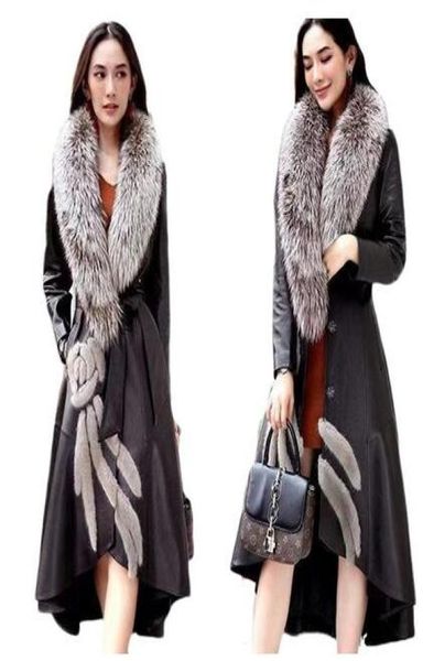 winter coat women casual fox fur collar detachable long genuine leather winter jacket women plus size 7xl casaco feminino1149439, Black
winter coat women casual fox fur collar detachable long genuine leather winter jacket women plus size 7xl casaco feminino1149439, Black