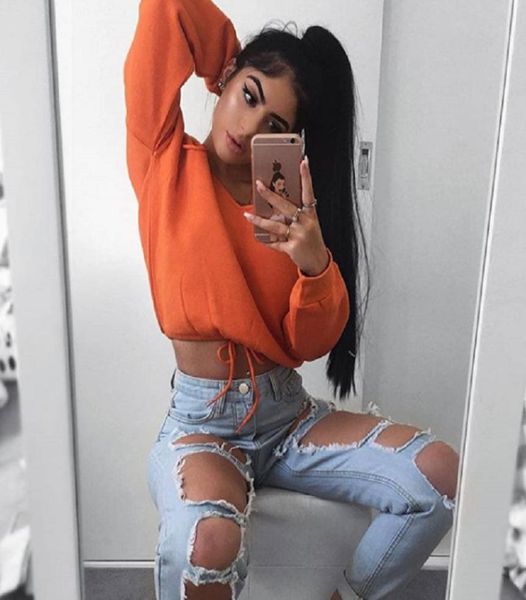 new fashion women deepv crop sweatshirts long sleeves off shoulder sweatshirts fleece 2214424, Black
new fashion women deepv crop sweatshirts long sleeves off shoulder sweatshirts fleece 2214424, Black