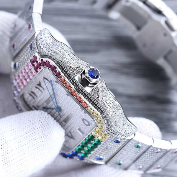 superclone santos watch for men 4555 diamonds iced out wristwatches sw7h mechanical movement uhr montre cater prx with box, Slivery;golden
superclone santos watch for men 4555 diamonds iced out wristwatches sw7h mechanical movement uhr montre cater prx with box, Slivery;golden