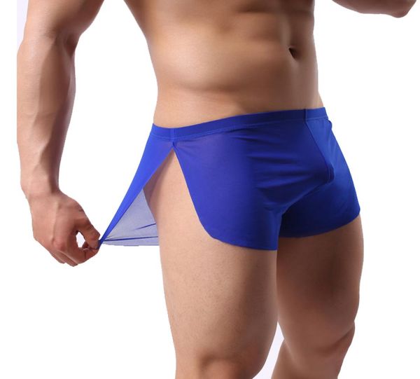 men underwear ice silk men panties thin translucent lowwaist gauze solid comfortable boxers shorts trunks yoga home panties cool 3855915, Black;white
men underwear ice silk men panties thin translucent lowwaist gauze solid comfortable boxers shorts trunks yoga home panties cool 3855915, Black;white