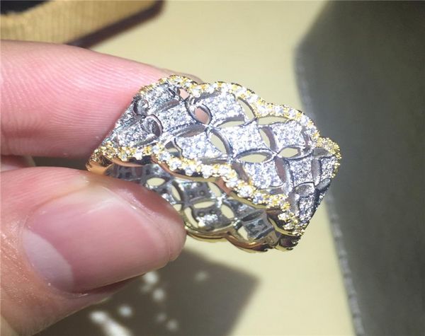 brand lady039s luxury 925 sterling silver gold filled pave simulated diamond cz gemstone rings overlay eternal wedding ring fo1704848, Slivery;golden
brand lady039s luxury 925 sterling silver gold filled pave simulated diamond cz gemstone rings overlay eternal wedding ring fo1704848, Slivery;golden