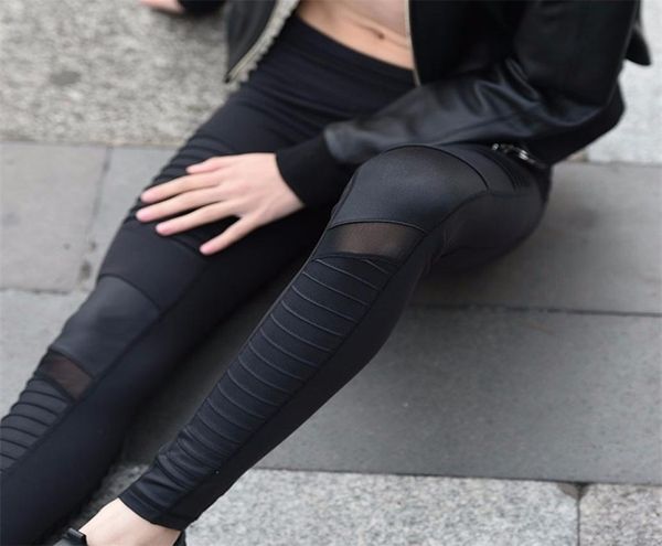 women elastic waistband yoga pants with mesh panels high waisted moto leggings in white sport yoga leggings sml p136 y2005296683702, Black
women elastic waistband yoga pants with mesh panels high waisted moto leggings in white sport yoga leggings sml p136 y2005296683702, Black