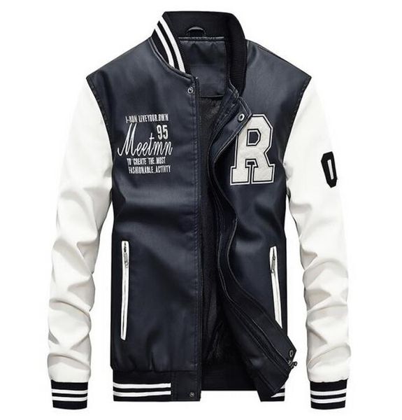 new motorcycle leather jacket men college luxury fleece baseball bomber jackets faux leather coats mens winter pilot bomber jacket1818925, Black;brown
new motorcycle leather jacket men college luxury fleece baseball bomber jackets faux leather coats mens winter pilot bomber jacket1818925, Black;brown