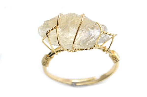wire winding ring natural druzy raw irregularl citrine gemstone open rings party jewelry gift 1pcs8461466, Silver
wire winding ring natural druzy raw irregularl citrine gemstone open rings party jewelry gift 1pcs8461466, Silver