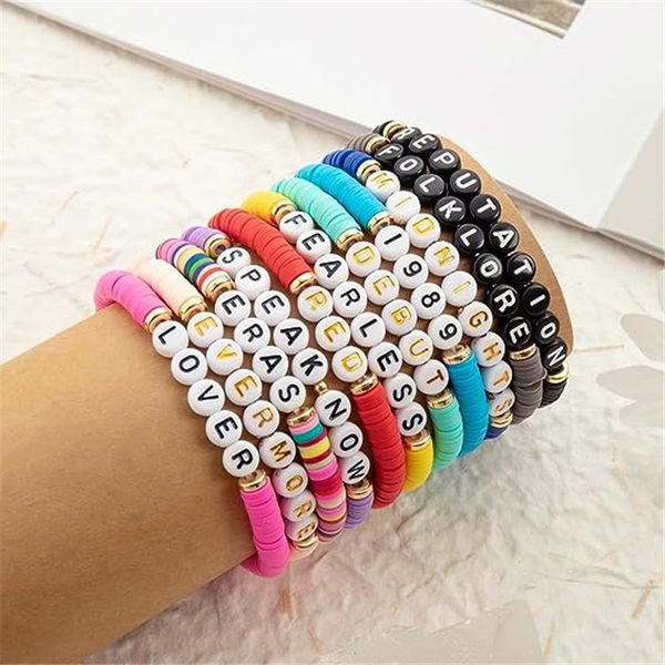 beaded bracelet bohemian style soft clay set bracelet colorful fan bracelets sets friends gift, Black
beaded bracelet bohemian style soft clay set bracelet colorful fan bracelets sets friends gift, Black