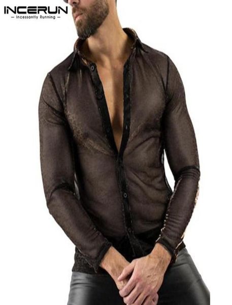 fashion mesh shirts mens long sleeve turn down collar camisa leisure transparent clubwear blusas breathable party men039s casua8235002, White;black
fashion mesh shirts mens long sleeve turn down collar camisa leisure transparent clubwear blusas breathable party men039s casua8235002, White;black