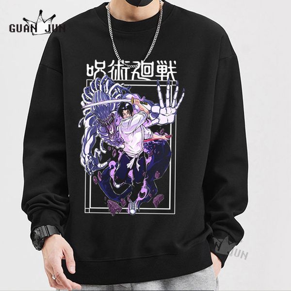 men's hoodies sweatshirts jujutsu kaisen anime print satoru men women hooded sweatshirt loose casual pullover japan streetwear 230831, Black
men's hoodies sweatshirts jujutsu kaisen anime print satoru men women hooded sweatshirt loose casual pullover japan streetwear 230831, Black