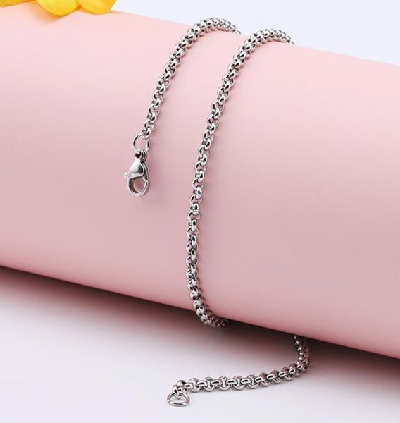 2mm 316l stainless steel necklace round rolo link chains women mens fashion jewelry7809857, Silver
2mm 316l stainless steel necklace round rolo link chains women mens fashion jewelry7809857, Silver
