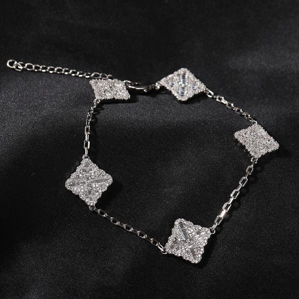 hip hop tennis pull bracelet full zircon four-leaf clover charm bracelets white gold plated jewelry gifts, Golden;silver
hip hop tennis pull bracelet full zircon four-leaf clover charm bracelets white gold plated jewelry gifts, Golden;silver