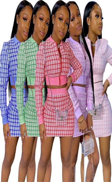 women two piece dress long sleeve jacketmini skirts plaid print skirts suits fall winter clothing fashion clubwear plus size7832189, White
women two piece dress long sleeve jacketmini skirts plaid print skirts suits fall winter clothing fashion clubwear plus size7832189, White