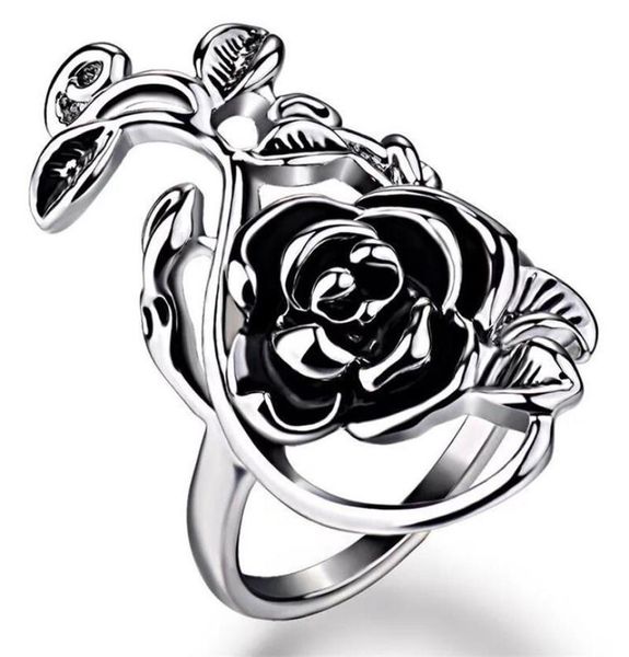 fashion gothic style rose vintage ring fashion lady stainless steel ring party jewelry gift size 6111389220, Silver
fashion gothic style rose vintage ring fashion lady stainless steel ring party jewelry gift size 6111389220, Silver