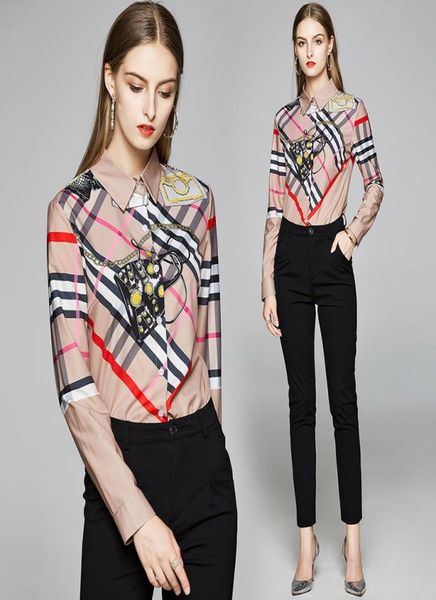 womens shirt long sleeve printed ol blouse spring autumn business shirt temperament lady 9924405, White
womens shirt long sleeve printed ol blouse spring autumn business shirt temperament lady 9924405, White