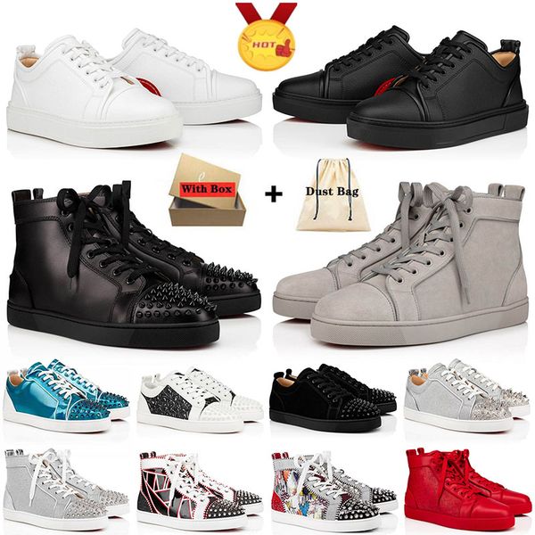 2023 with box red bottoms men designer shoes luxury loafers plate-forme sneakers big size 13 rivets women bottom casual flat vintage trainer, Black
2023 with box red bottoms men designer shoes luxury loafers plate-forme sneakers big size 13 rivets women bottom casual flat vintage trainer, Black