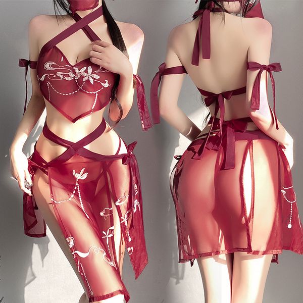 bras sets lingerie erotic embroidery classical dance clothes dancing underwear set mesh stage costumes print dress cute hanfu cosplay, Red;black
bras sets lingerie erotic embroidery classical dance clothes dancing underwear set mesh stage costumes print dress cute hanfu cosplay, Red;black