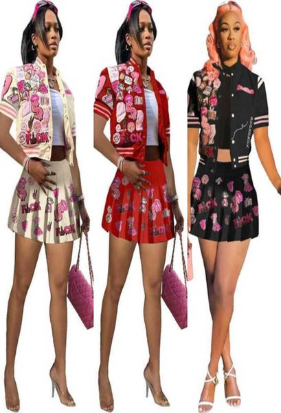 retail designer tracksuits for womens basaball two piece dress fashion printed bomber jacket pleated skirt sets8309886, Gray
retail designer tracksuits for womens basaball two piece dress fashion printed bomber jacket pleated skirt sets8309886, Gray
