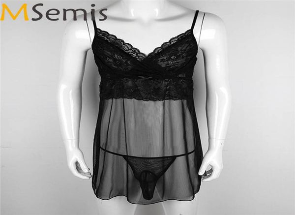 msemis mens dress sissy lingerie nightwear gay lace mesh sheer sleepwear for men with g-string jockstrap underwear panties5107651, Black;white
msemis mens dress sissy lingerie nightwear gay lace mesh sheer sleepwear for men with g-string jockstrap underwear panties5107651, Black;white