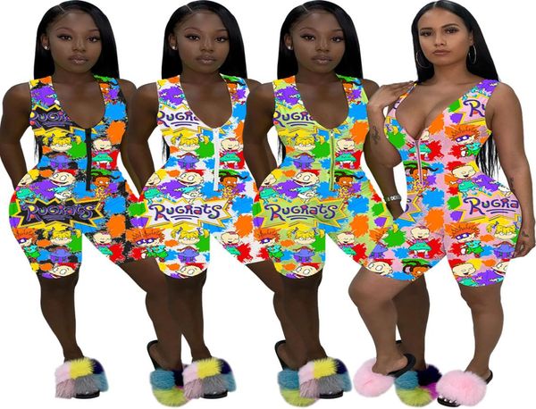 women jumpsuit fashion casual sports zipper sleeveless cartoon printed shorts rompers new 2020 trendy personality ladies clothing6764344, Black;white
women jumpsuit fashion casual sports zipper sleeveless cartoon printed shorts rompers new 2020 trendy personality ladies clothing6764344, Black;white