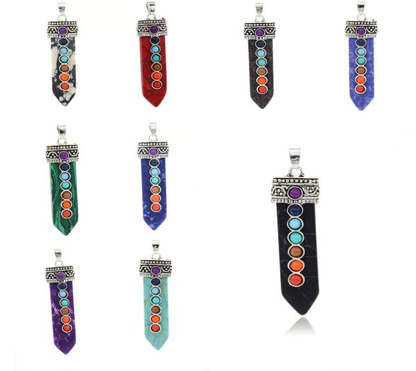 natural stone pendant necklace gemstone rhinestones chic jewelry sword point chakra healing reiki crystal hexagonal chakra pendant1299024, Silver
natural stone pendant necklace gemstone rhinestones chic jewelry sword point chakra healing reiki crystal hexagonal chakra pendant1299024, Silver