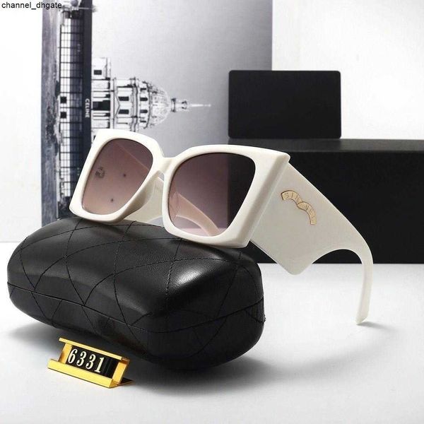 

New Channle Sunglasses Colorful High Appearance Widened American Sunglasses Shake Sound Popular European American Fashion Anti glare Sunglasses 86UE