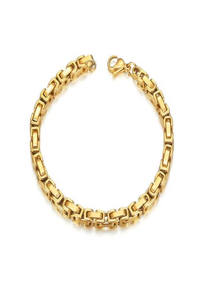 trendy chain men bracelet punk gold color bangle 5mm width byzantine link s for women jewelry braslet 20215478844, Black
trendy chain men bracelet punk gold color bangle 5mm width byzantine link s for women jewelry braslet 20215478844, Black