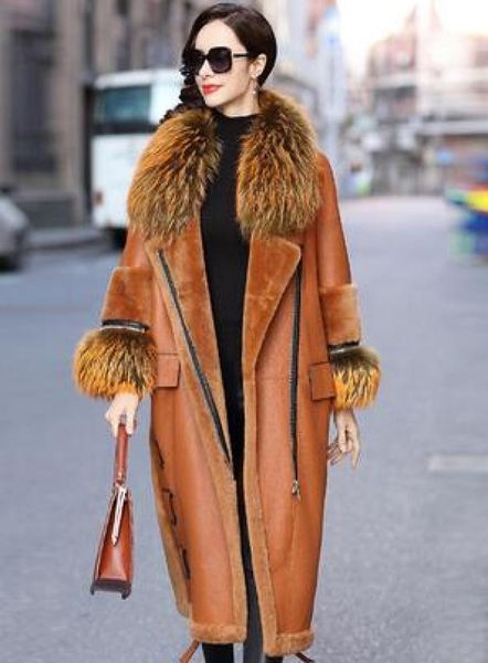 real fur coat raccoon dog collar wool jacket autumn winter coat women clothes genuine leather jacket sheepskin coat bt18h098248844, Black
real fur coat raccoon dog collar wool jacket autumn winter coat women clothes genuine leather jacket sheepskin coat bt18h098248844, Black