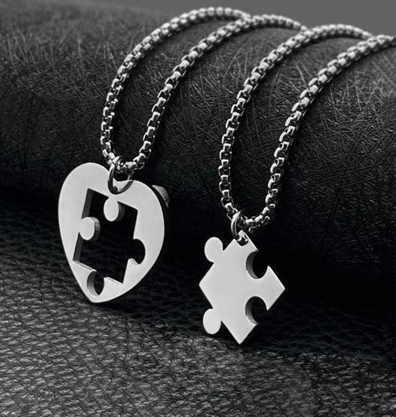 silver puzzle stitching pendant necklace fashion trend stainless steel couple girlfriend jewelry friendship gift for men women4120085
silver puzzle stitching pendant necklace fashion trend stainless steel couple girlfriend jewelry friendship gift for men women4120085