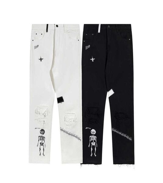 men039s pants fashion galleryes casual dept niche brand skeleton damage patch washed worn jeans men women5501872, Black
men039s pants fashion galleryes casual dept niche brand skeleton damage patch washed worn jeans men women5501872, Black