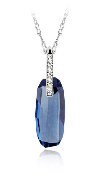 blue crystal from rovski women necklace pendants fashion jewelry elements party wedding accessories christmas gift6194471, Silver
blue crystal from rovski women necklace pendants fashion jewelry elements party wedding accessories christmas gift6194471, Silver
