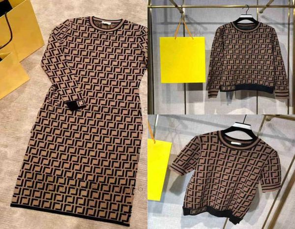 women casual dresses classic vintage knit dress fashion designer clothes full letter luxurious senior short sleeves long sleeve 5 2415879, Black;gray
women casual dresses classic vintage knit dress fashion designer clothes full letter luxurious senior short sleeves long sleeve 5 2415879, Black;gray