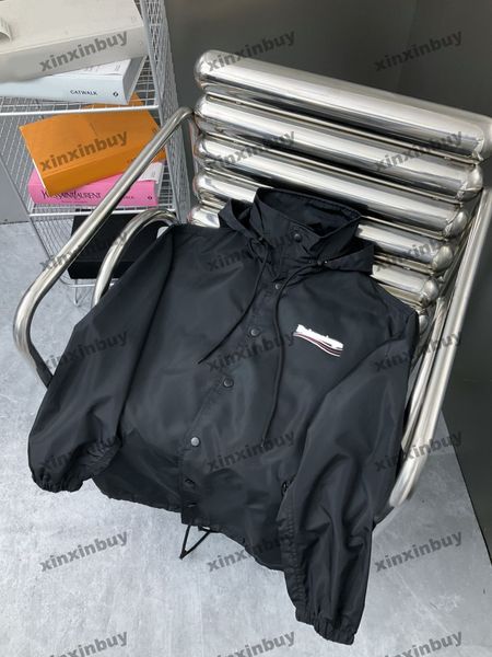 xinxinbuy men designer coat jacket windbreaker wave letter print color long sleeve women gray black khaki green red xs-2xl, Black;brown
xinxinbuy men designer coat jacket windbreaker wave letter print color long sleeve women gray black khaki green red xs-2xl, Black;brown