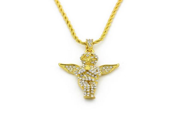 mens vintage angel wing pendant rope chain 18k gold plated iced out necklace 24 inch long3213604, Silver
mens vintage angel wing pendant rope chain 18k gold plated iced out necklace 24 inch long3213604, Silver