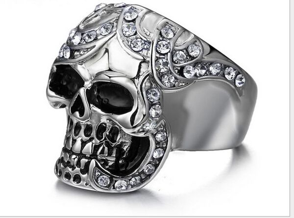 men039s titanium steel cz diamond ring mix size fashion hallowmas skull punk ring rc125 mix size 8121552526, Silver
men039s titanium steel cz diamond ring mix size fashion hallowmas skull punk ring rc125 mix size 8121552526, Silver