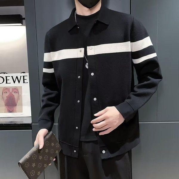 hoodie light cooked men's shirt collar knit sweater men's spring and autumn trend brand four bar color contrast versatile slim fit, Gray
hoodie light cooked men's shirt collar knit sweater men's spring and autumn trend brand four bar color contrast versatile slim fit, Gray