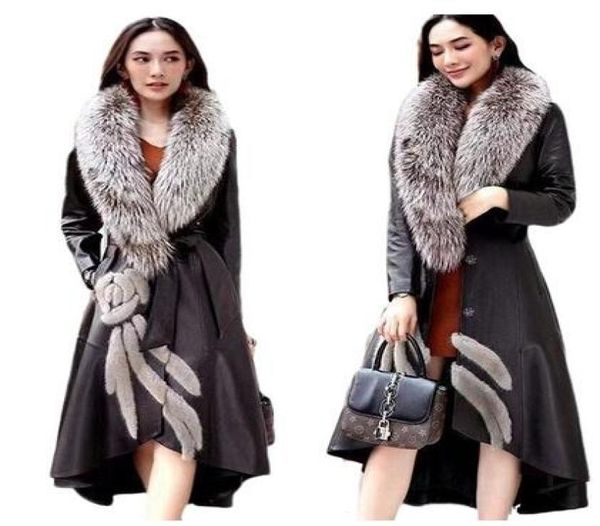 winter coat women casual fox fur collar detachable long genuine leather winter jacket women plus size 7xl casaco feminino8397893, Black
winter coat women casual fox fur collar detachable long genuine leather winter jacket women plus size 7xl casaco feminino8397893, Black