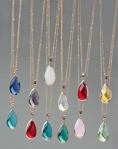 12 colors birthstone natural stone water drop pendant necklace druzy quartz gem stone crystal diy charm necklace women jewelry3314458, Silver
12 colors birthstone natural stone water drop pendant necklace druzy quartz gem stone crystal diy charm necklace women jewelry3314458, Silver