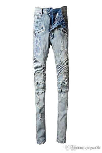 2019 new arrival famous bal luxury paris brand factory slim fit fashion patchwork denim main ripped zipper biker skinny draped jea2058696, Blue
2019 new arrival famous bal luxury paris brand factory slim fit fashion patchwork denim main ripped zipper biker skinny draped jea2058696, Blue