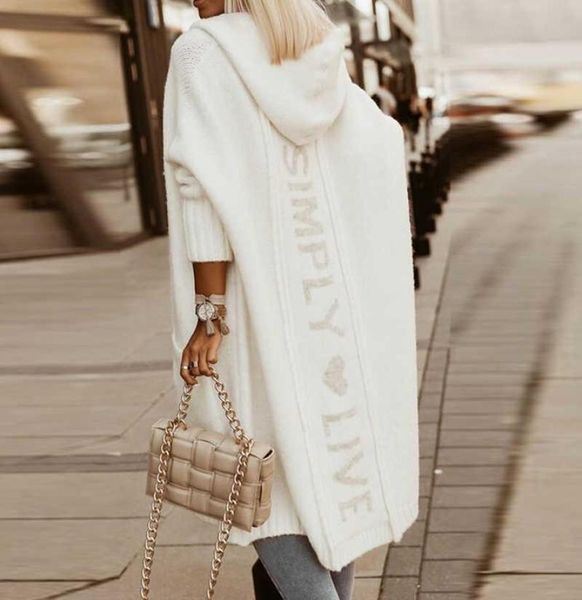 autumn winter women sweater cardigan fashion letter printed hooded sweater coats casual long sleeve knitted loose overcoats1590640, Black
autumn winter women sweater cardigan fashion letter printed hooded sweater coats casual long sleeve knitted loose overcoats1590640, Black