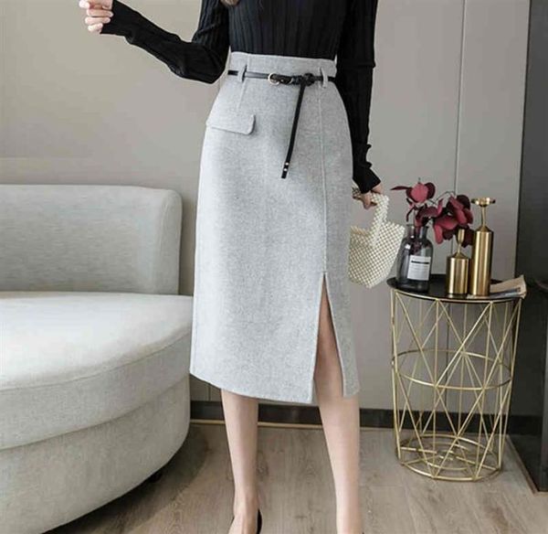 casual drs solid high waist skirts women winter woolen skirt long slim bodycon pencil jupe femme with belt side slit midi saia1475885, Black;gray
casual drs solid high waist skirts women winter woolen skirt long slim bodycon pencil jupe femme with belt side slit midi saia1475885, Black;gray