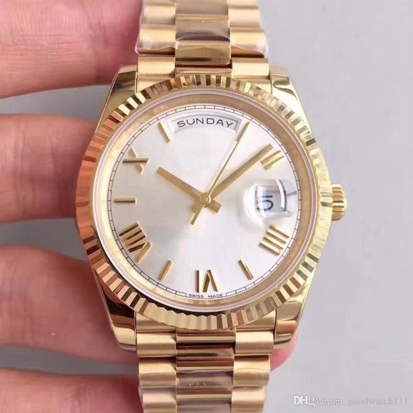 luxury men watch day date 40mm automatic mechanical movement stainless steel designer watches master president mens wristwatches225i, Slivery;brown
luxury men watch day date 40mm automatic mechanical movement stainless steel designer watches master president mens wristwatches225i, Slivery;brown