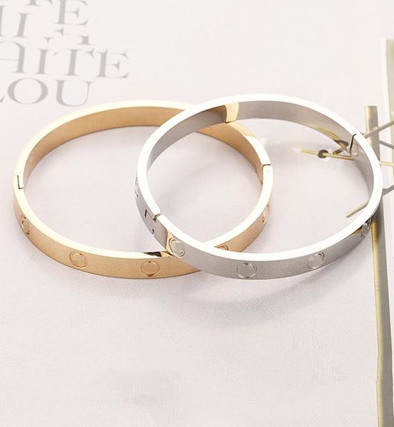 logo screw bracelet women stainless steel gold bangle can be opened couple simple jewelry gifts for woman accessories whole ch5419760, Black
logo screw bracelet women stainless steel gold bangle can be opened couple simple jewelry gifts for woman accessories whole ch5419760, Black