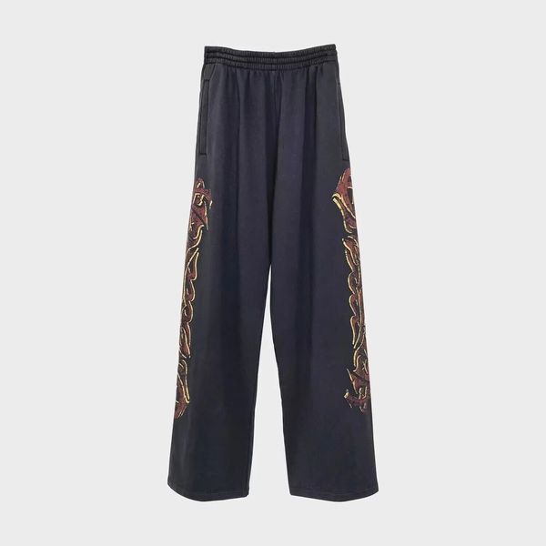 2023 new fashion pants men solid color big pockets loose style fire logo casual streetwear sport sweatpants bb, Black
2023 new fashion pants men solid color big pockets loose style fire logo casual streetwear sport sweatpants bb, Black